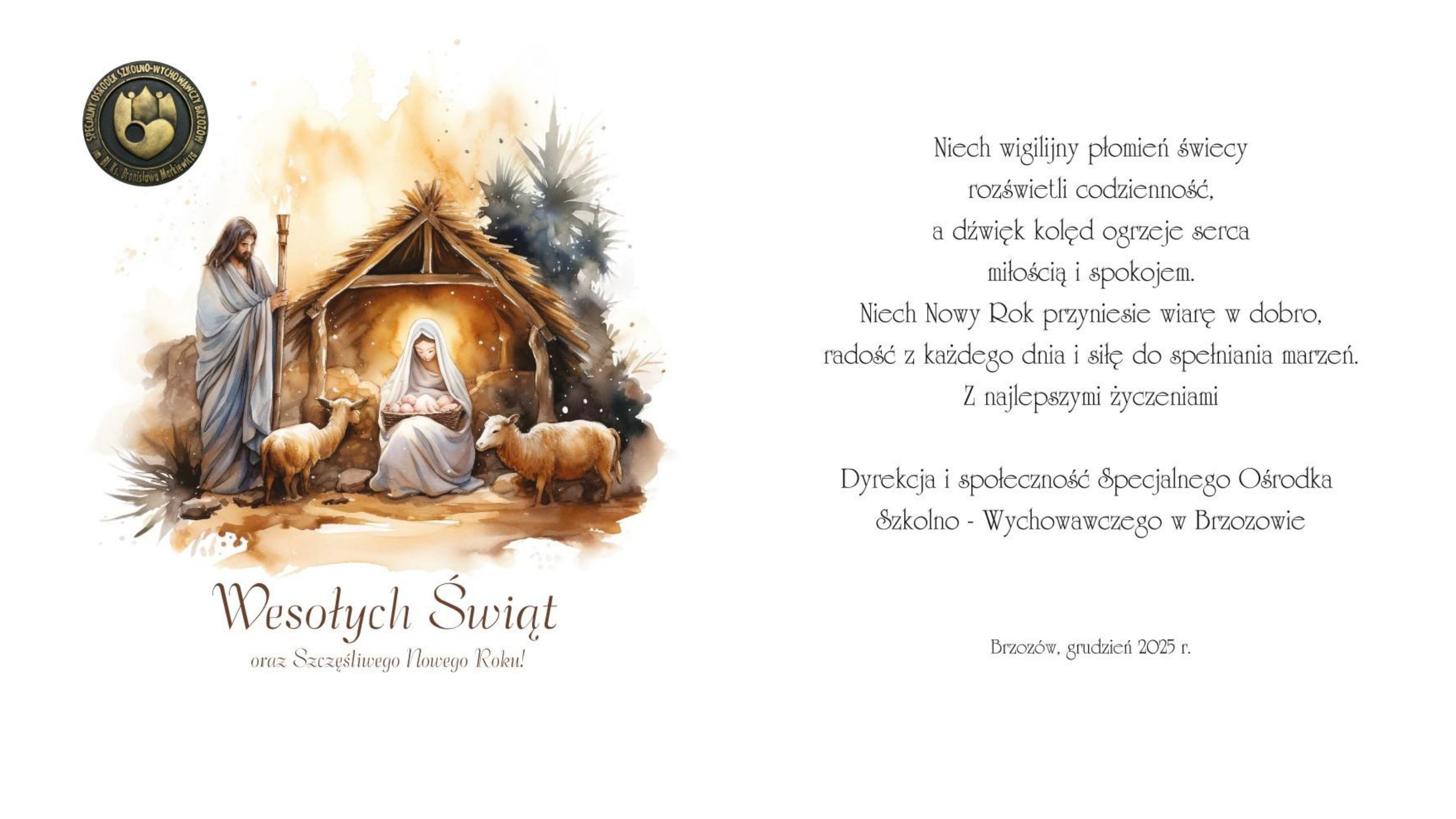 Życzenia Bożonarodzeniowe ....